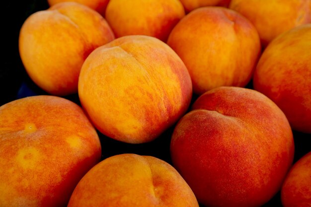 Full frame shot of oranges at market stall