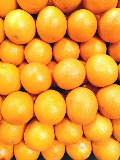 Full frame shot of oranges in market