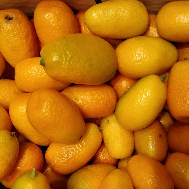 Full frame shot of oranges in market