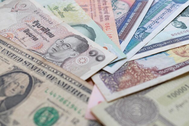 Full frame shot of paper currencies