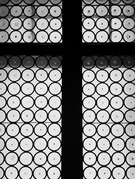 Photo full frame shot of patterned window
