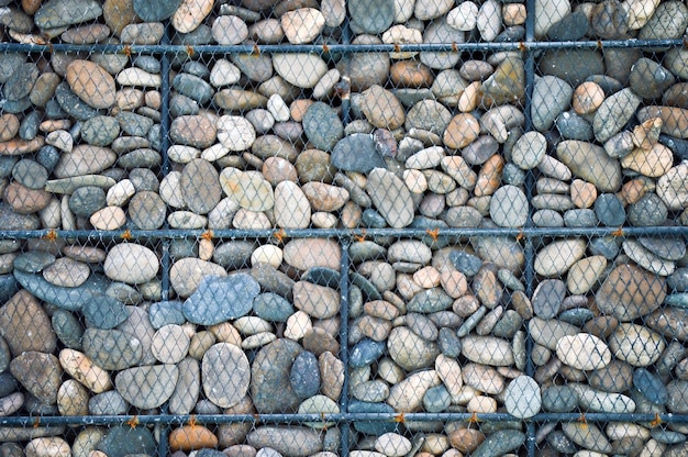 Photo full frame shot of pebbles on rock