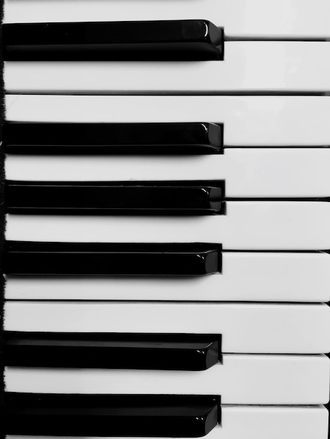 full frame shot of piano keys