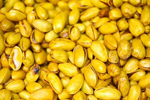 Full frame shot of pistachios