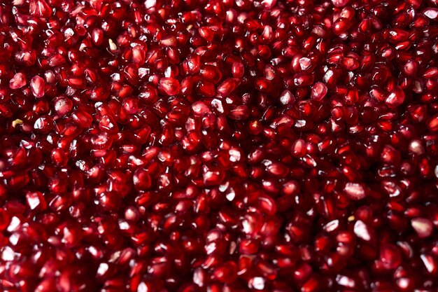 Full frame shot of pomegranades