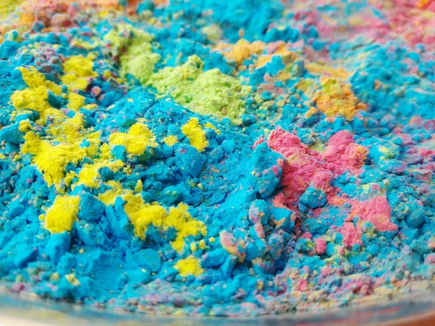 Photo full frame shot of powdered paint in container