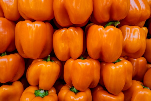 Full frame shot of pumpkins for sale at market stall