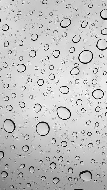 Full frame shot of raindrops on glass window