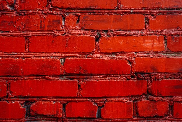 Photo full frame shot of red brick wall