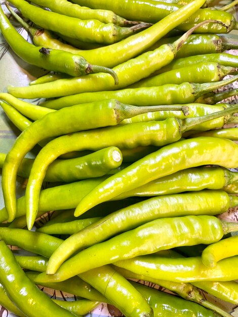 Full frame shot of red chili peppers