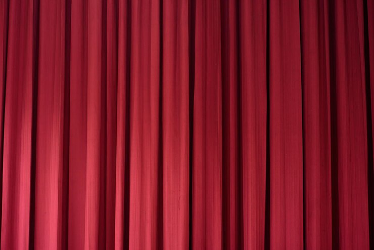 Photo full frame shot of red curtain
