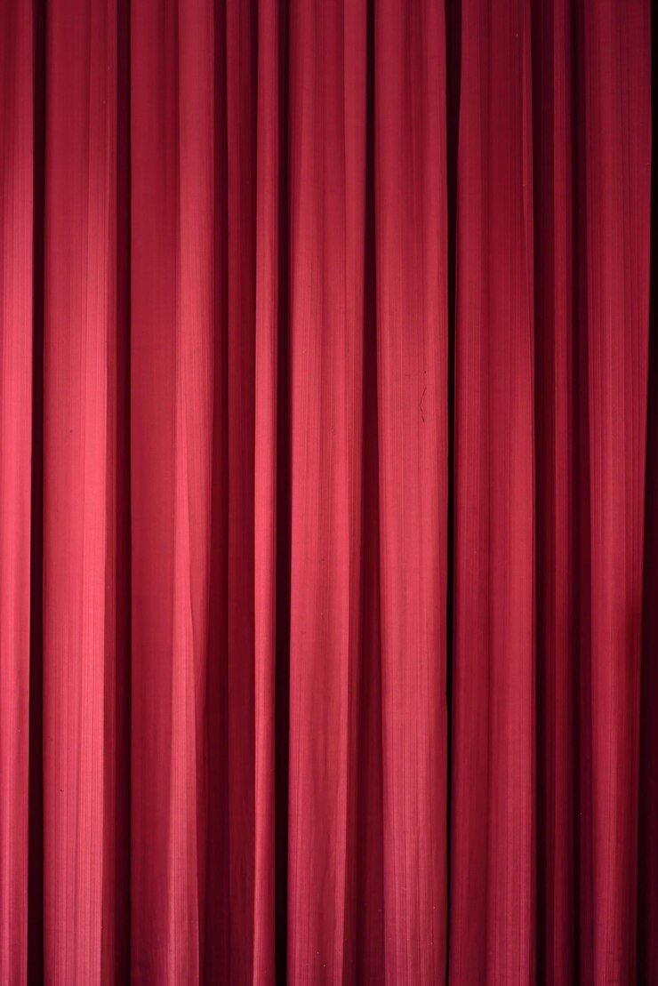 Photo full frame shot of red curtain