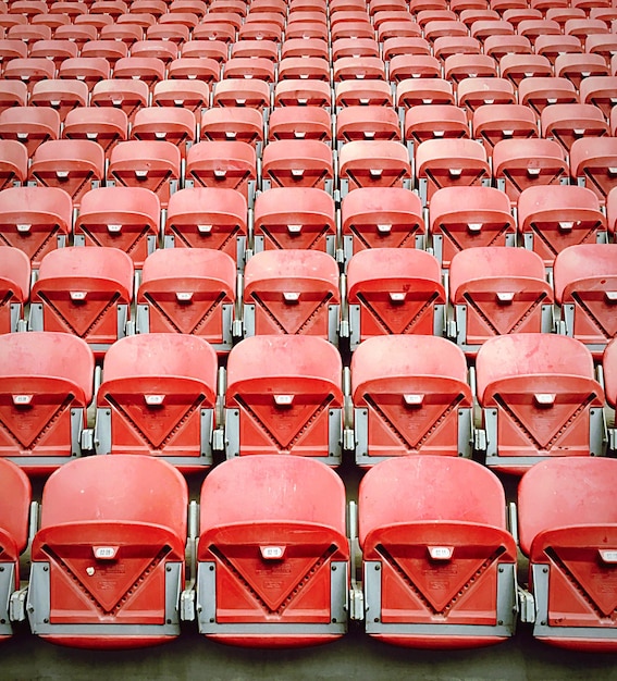 Photo full frame shot of red empty seats