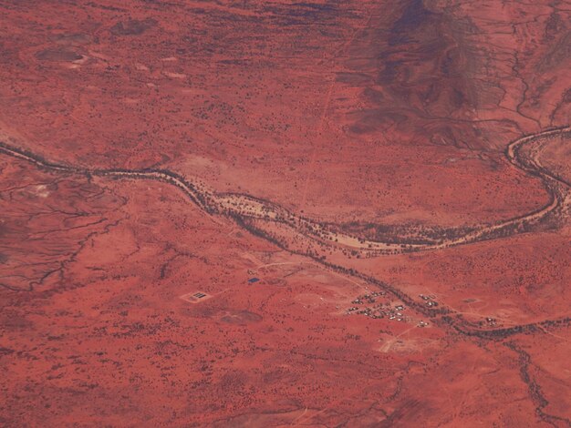 Photo full frame shot of red land