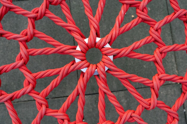 Photo full frame shot of red umbrella