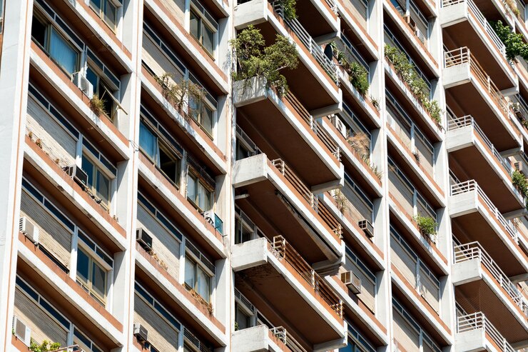 Photo full frame shot of residential building