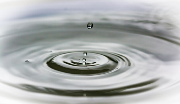 Full frame shot of rippled water with drops