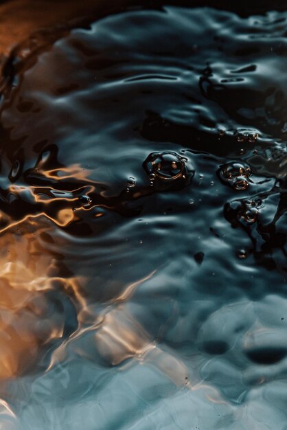 Photo full frame shot of rippled water