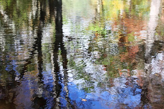 Photo full frame shot of rippled water