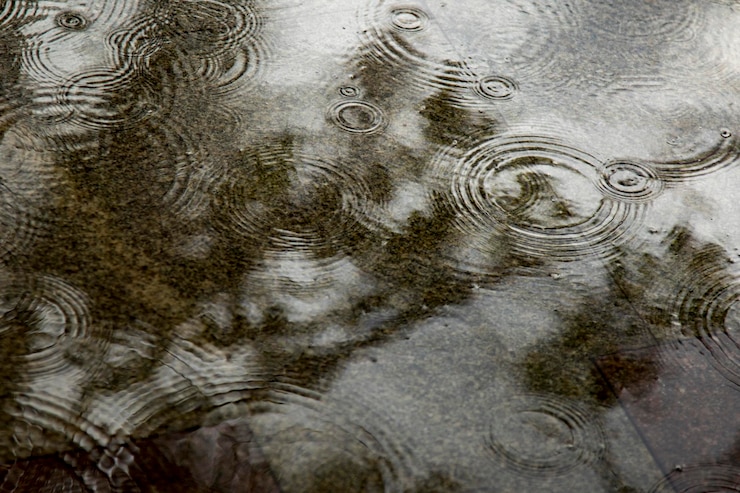 Photo full frame shot of rippled water