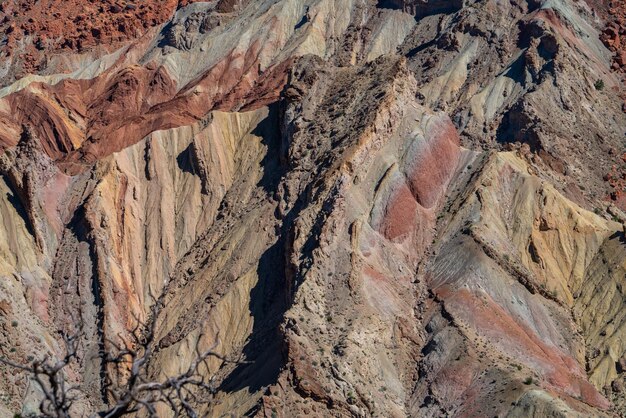 Foto fotografia completa delle formazioni rocciose