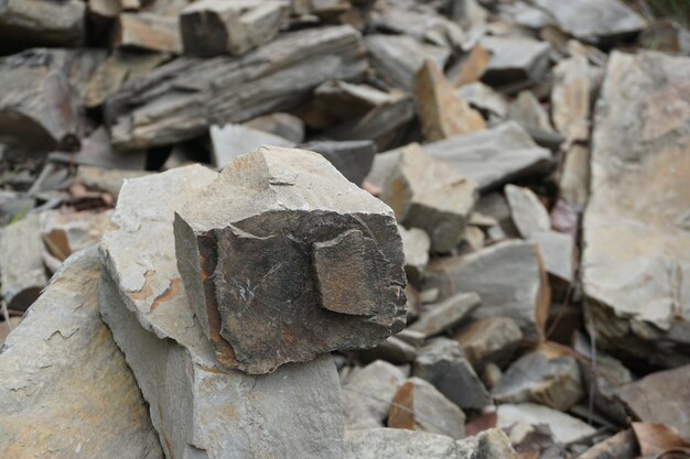 Full frame shot of rocks on field