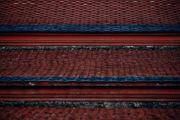 Photo full frame shot of roof of building