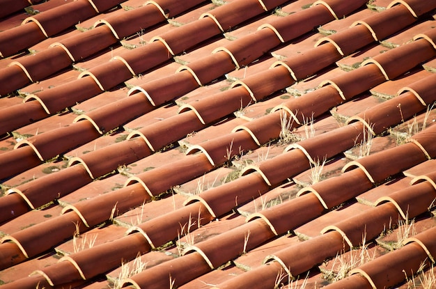 full frame shot of roof tiles