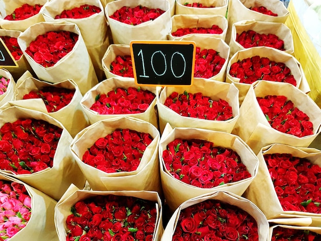 Full frame shot of roses