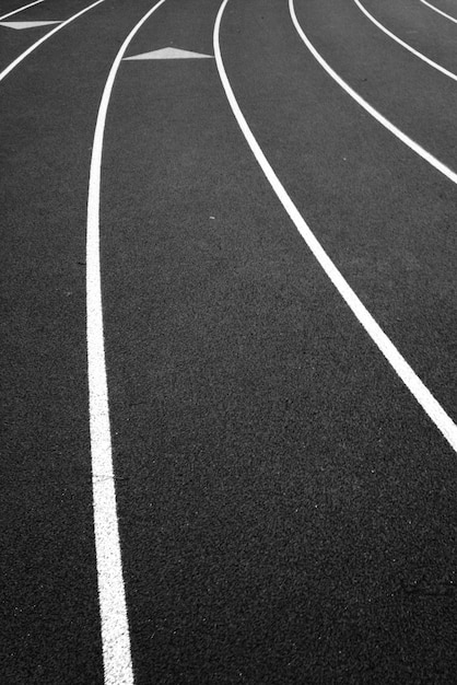 Full frame shot of running track