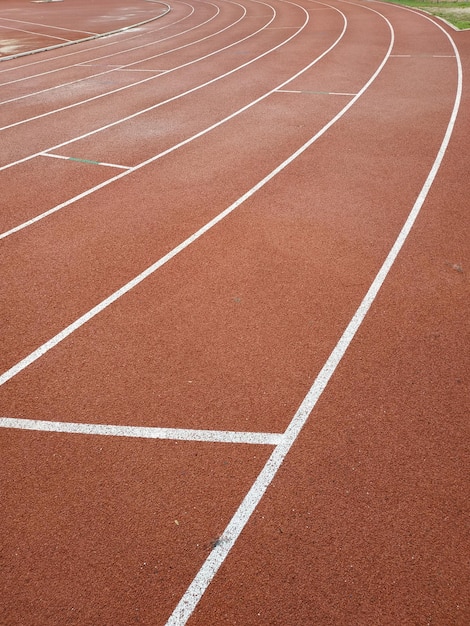 Photo full frame shot of running track