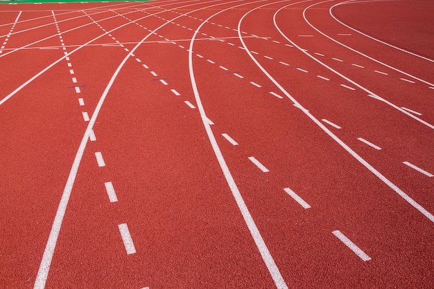 Full frame shot of running track