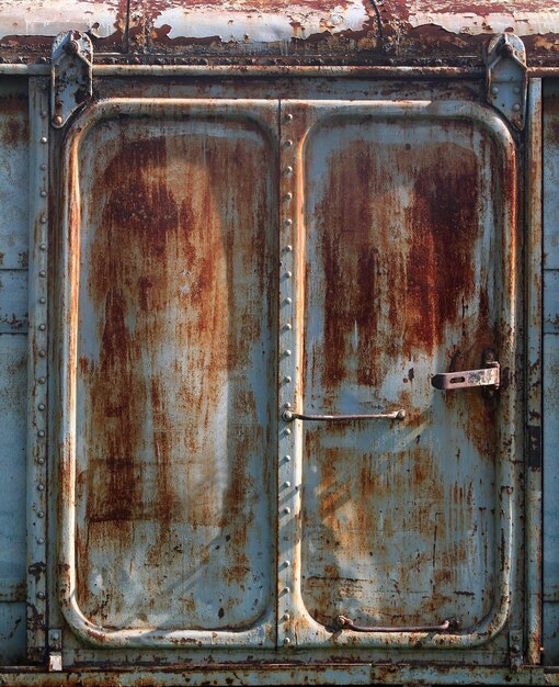 Full frame shot of rusty metal door