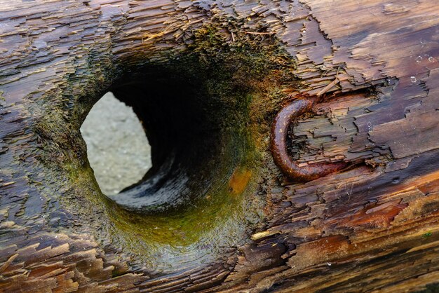 Photo full frame shot of rusty metal