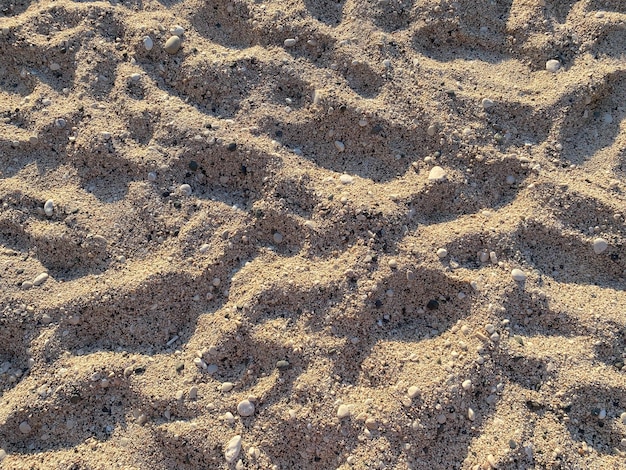 Full frame shot of sand area on the beach