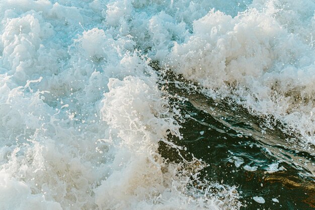 Photo full frame shot of sea waves