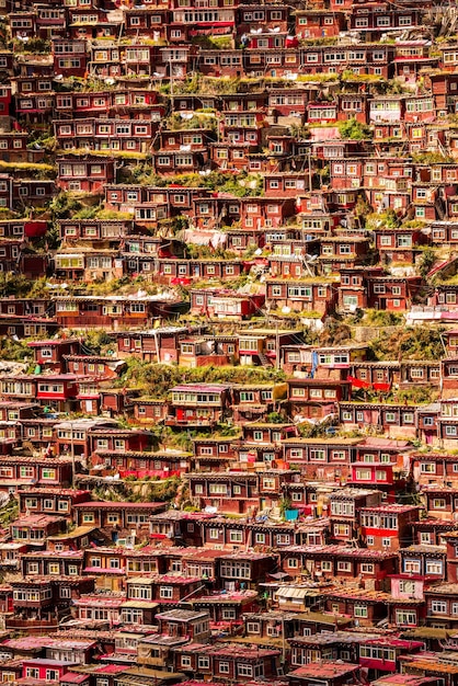 Foto fotografia completa della baraccopoli