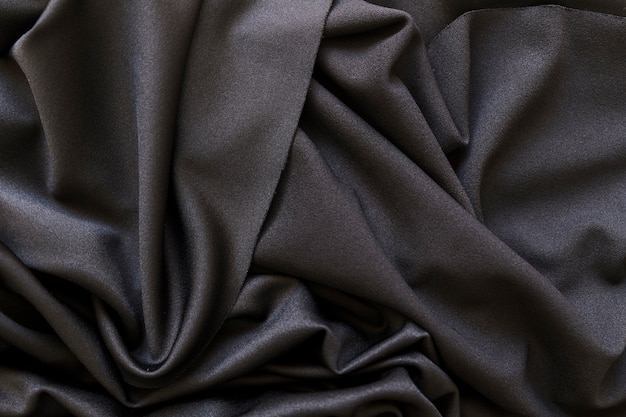 Photo full frame shot of smooth black fabric