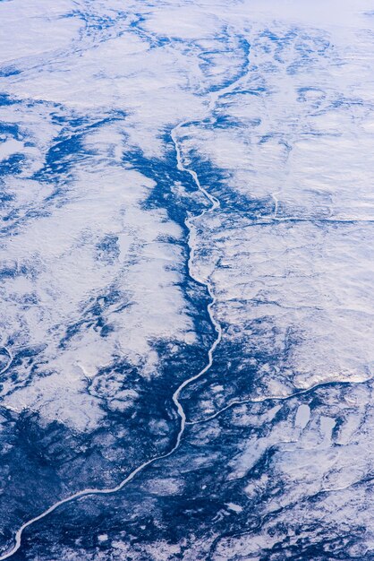 Photo full frame shot of snow covered landscape
