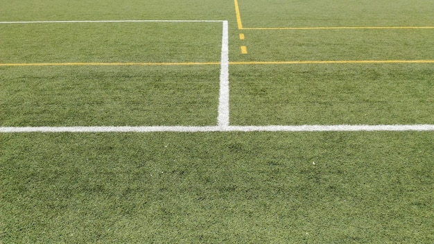 Full frame shot of soccer field