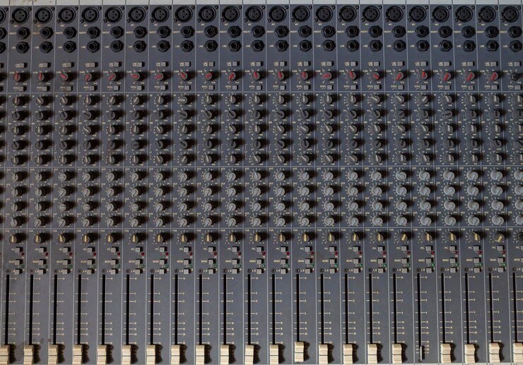 Photo full frame shot of sound mixer