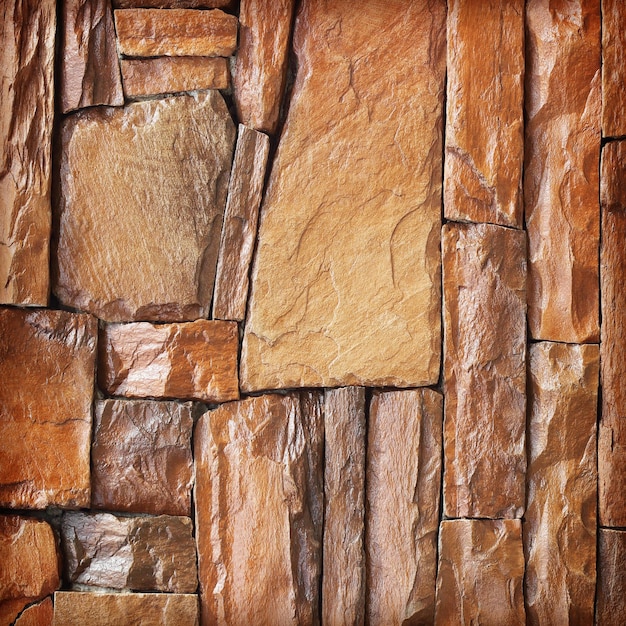 Foto fotografia completa del muro di pietra