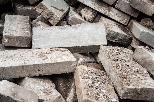 Photo full frame shot of stones at construction site