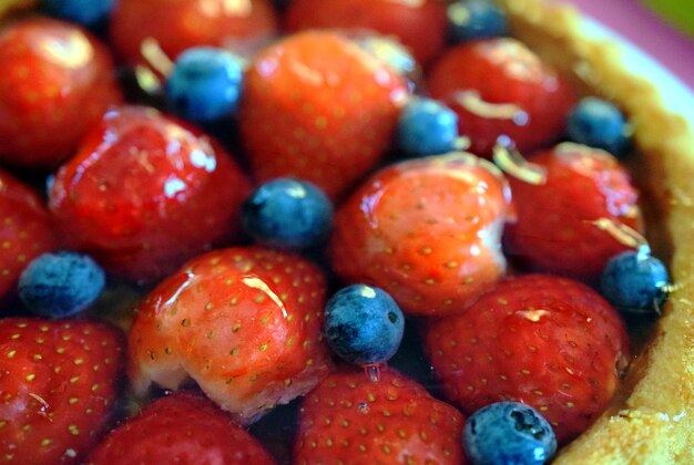 Full frame shot of strawberries