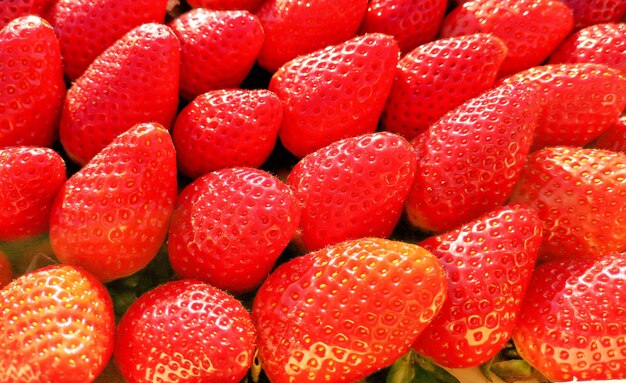 Full frame shot of strawberries