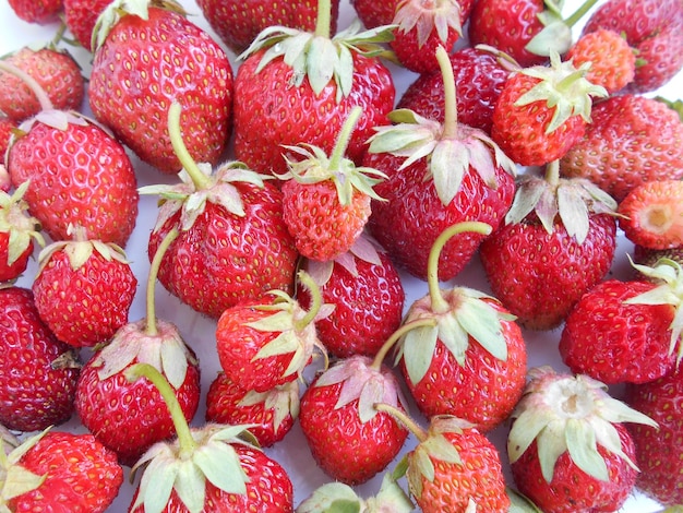 Full frame shot of strawberries