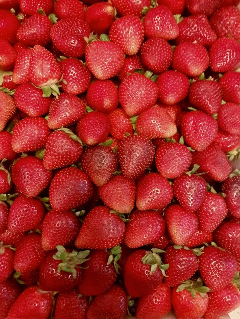 Full frame shot of strawberries