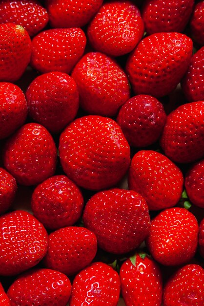 Full frame shot of strawberries