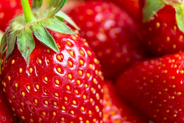 Full frame shot of strawberries