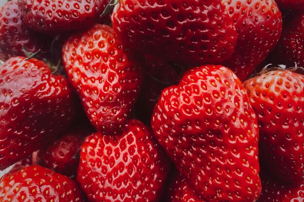 Full frame shot of strawberries